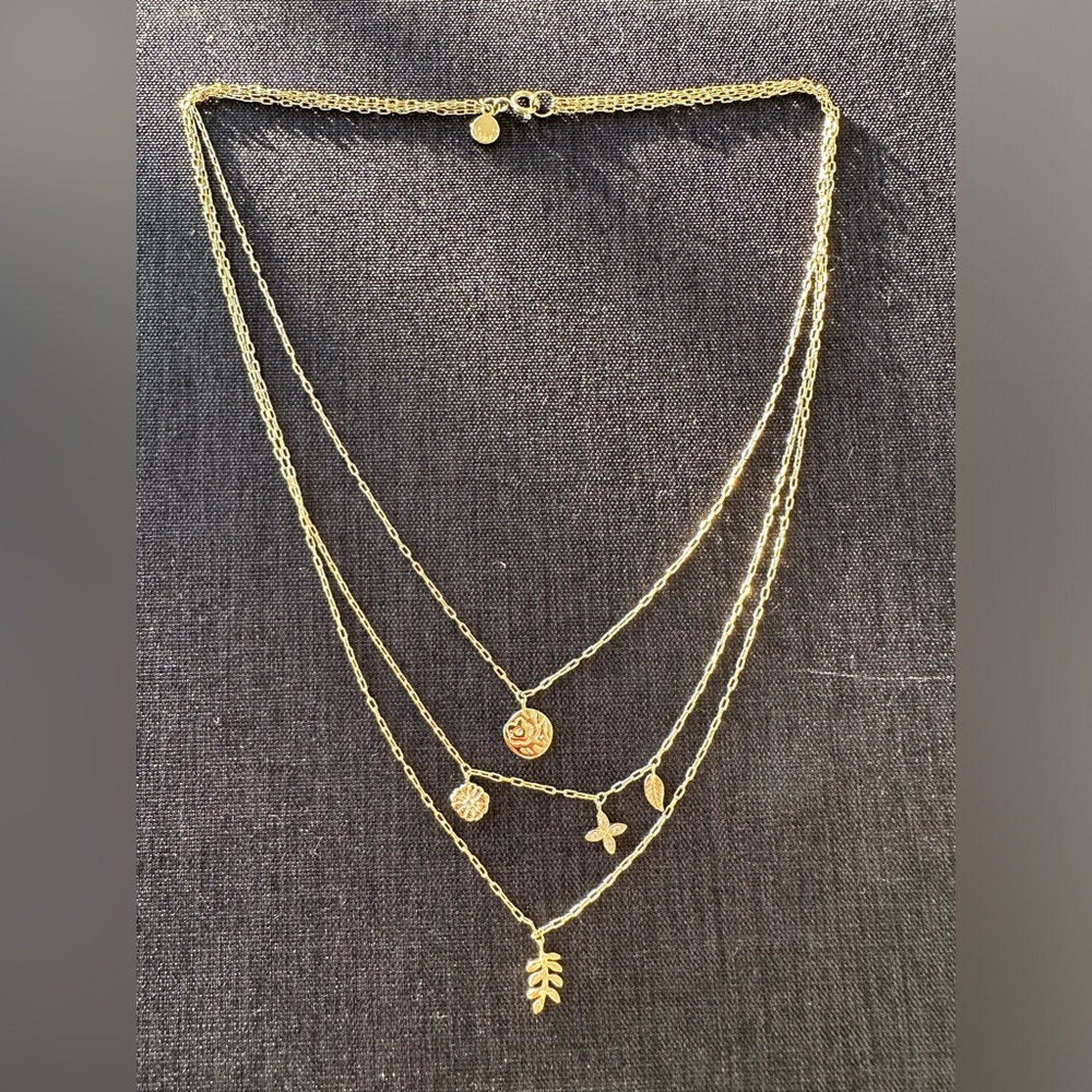 Gorjana 3 Layer Charm Necklace